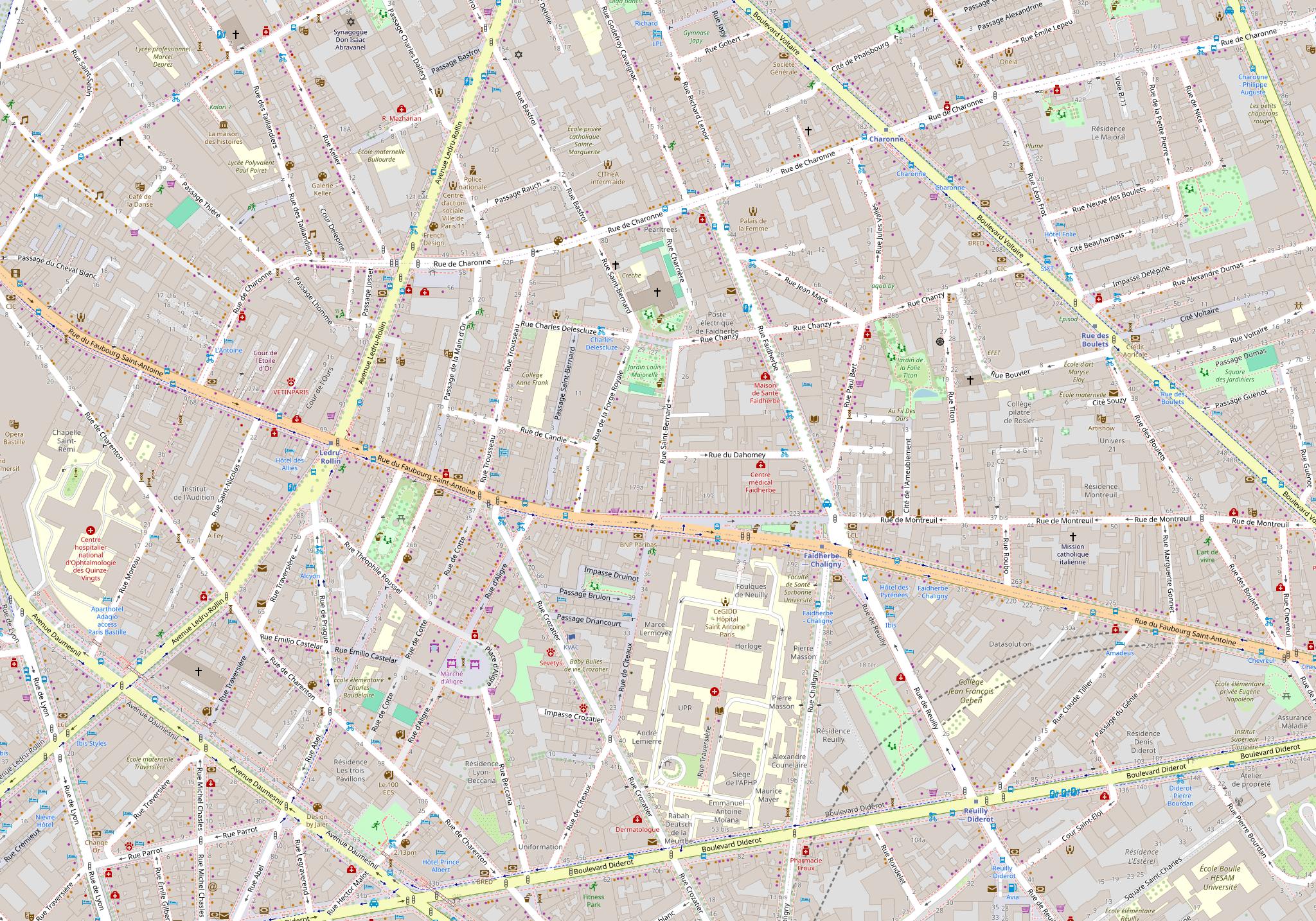 Plan du quartier — 9 rue Saint-Bernard, 75011 Paris